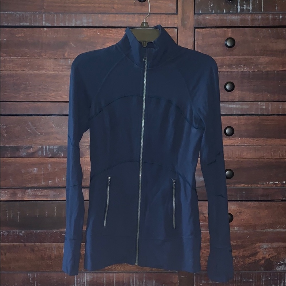 Lululemon contour jacket in nocturnal teal